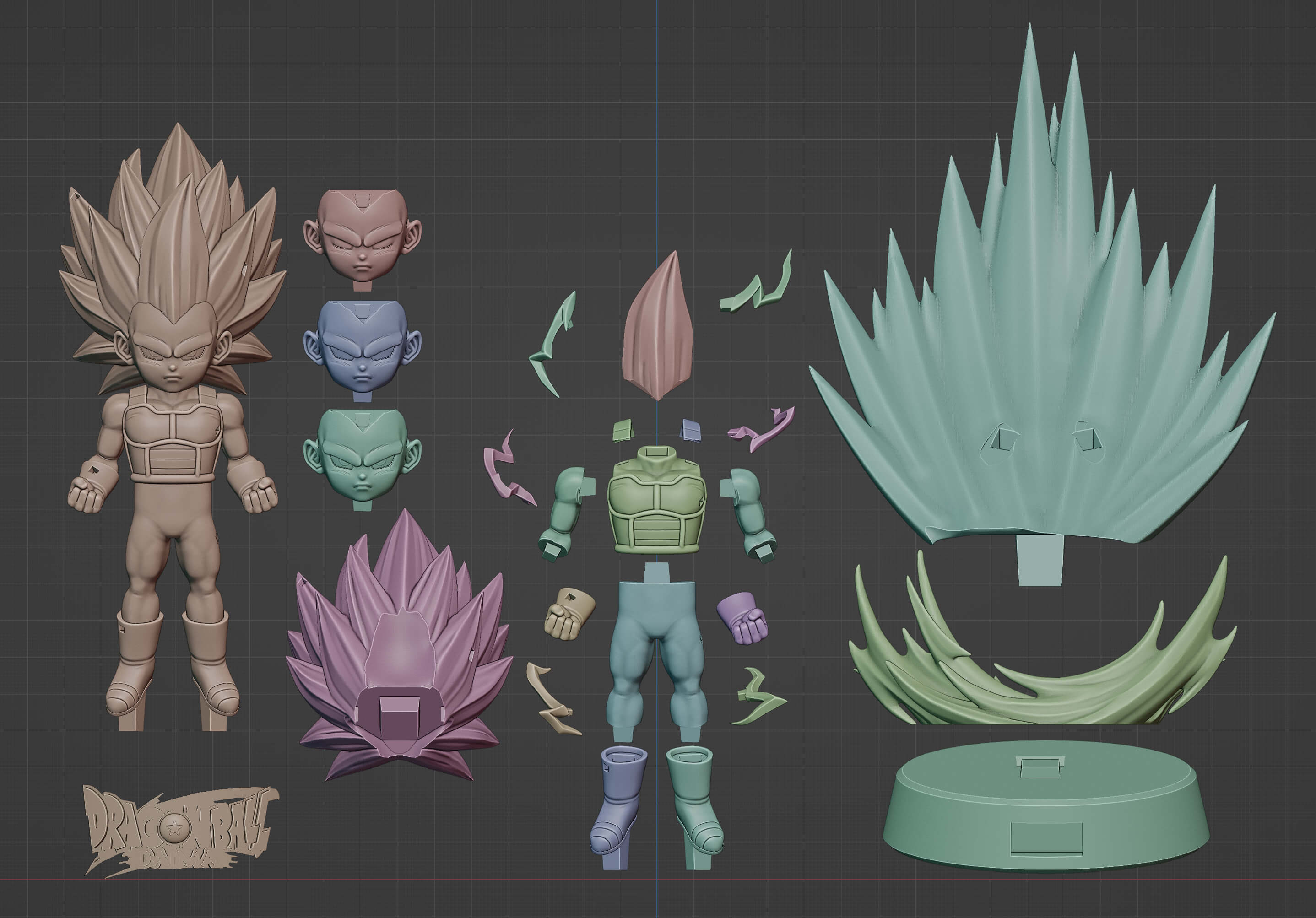 Vegeta Super Saiyan 3 / Dragon Ball Daima - 3D Model by Wsonuchiha3D