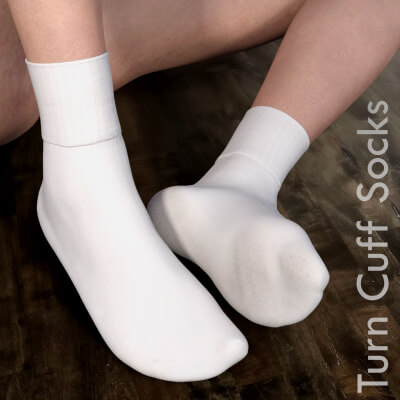 Turn Cuff Socks for Genesis 8 Female