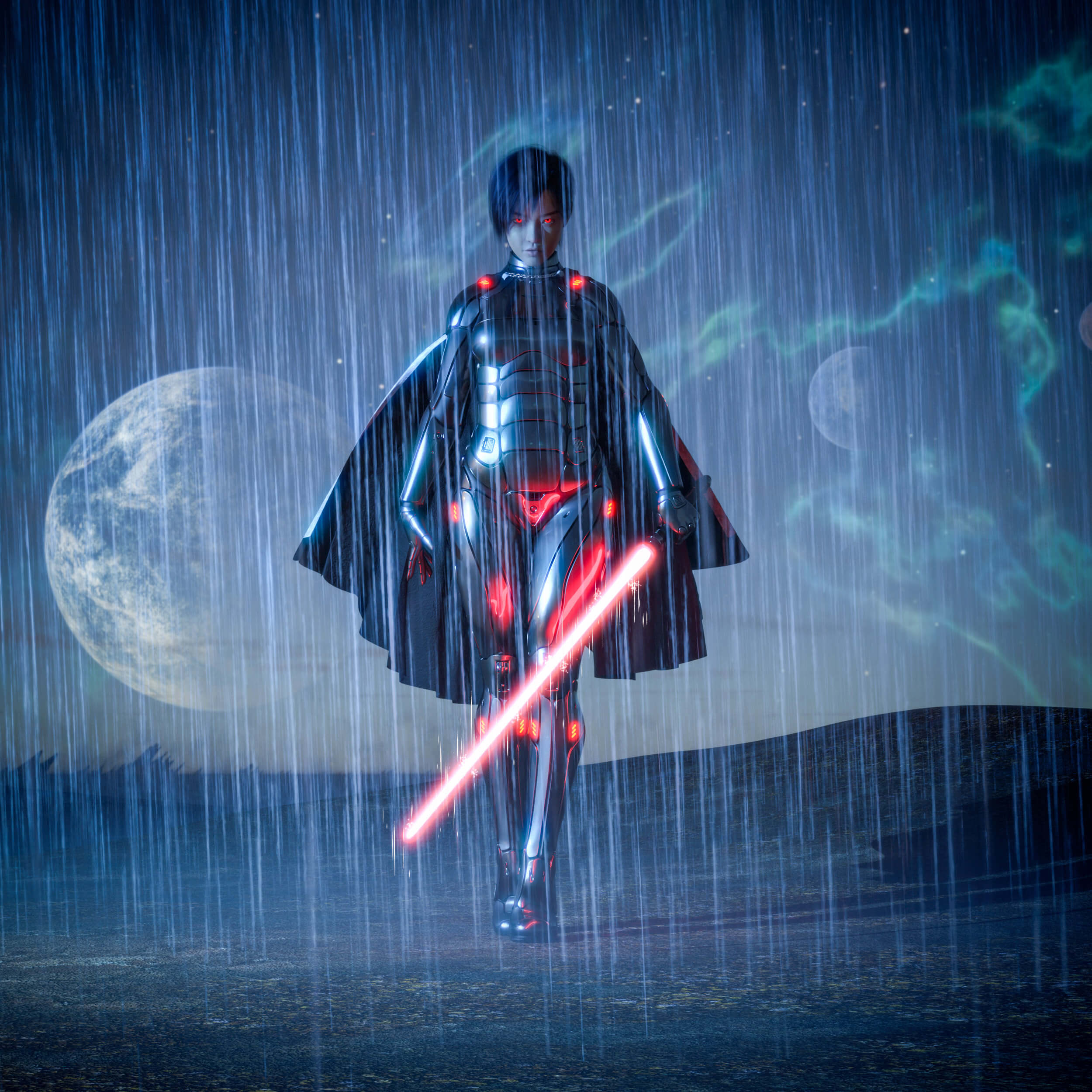 Sith 3D Render, Digital Art by xanathon