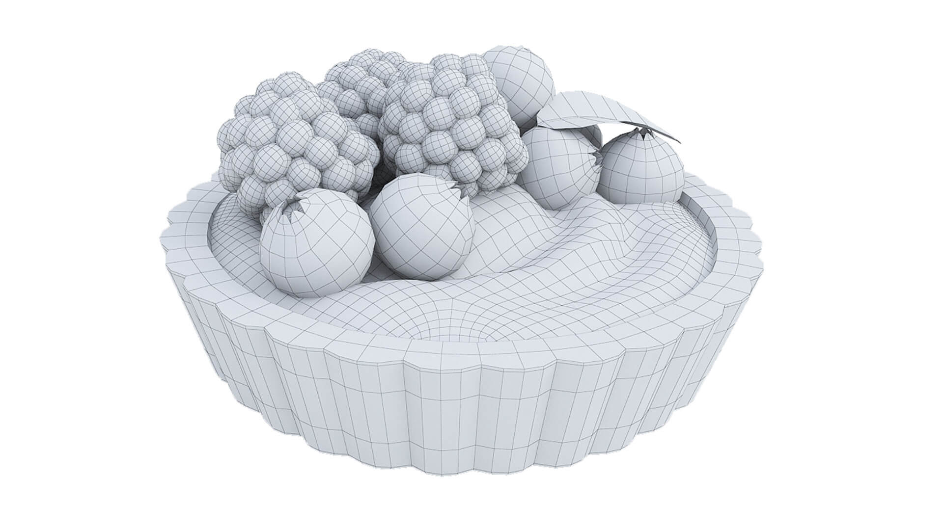 Berry Mini Tart - 3D Model by Xandra Fox