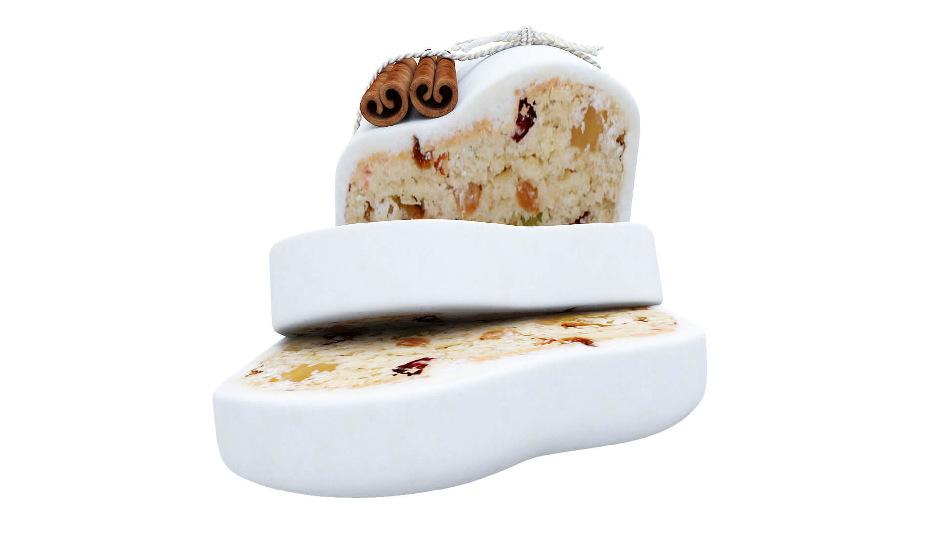 Raisin Loaf Cake - 3D Model by Xandra Fox