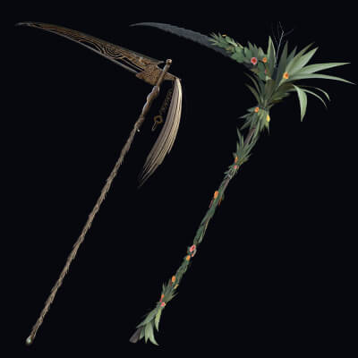 BDO Sorceress Camouflage Scythes