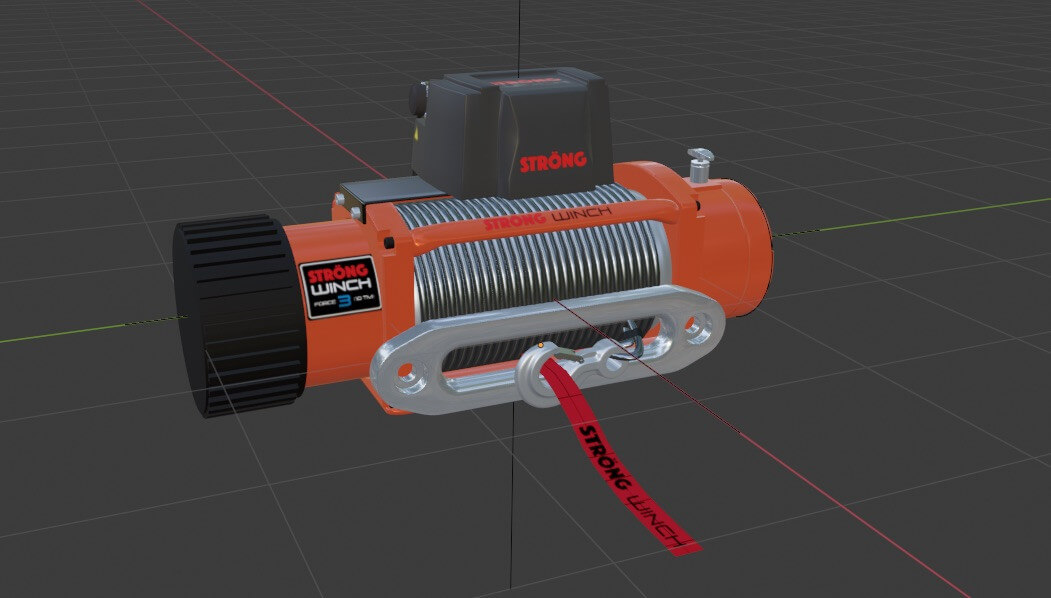 Winch 3D Model by XEsqueu