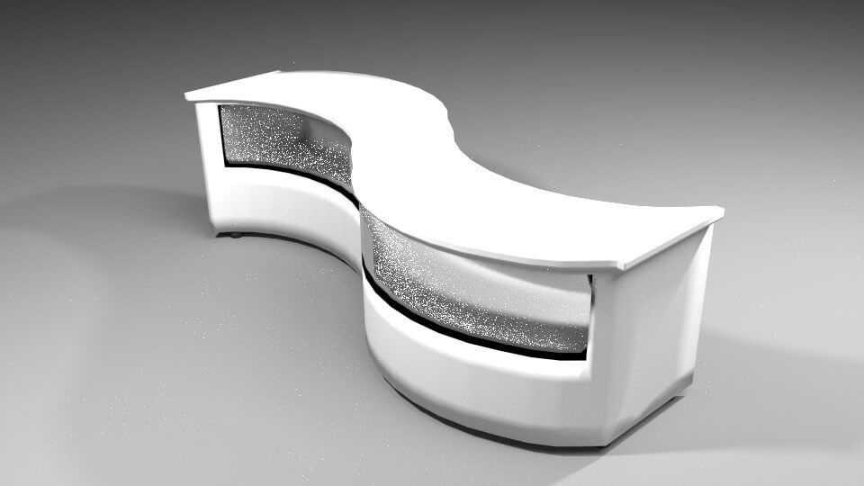 Counter Desk 3 3D Model by Xtreme Studio