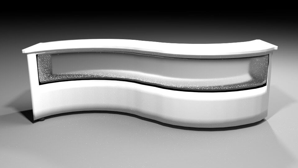 Counter Desk 3 3D Model by Xtreme Studio