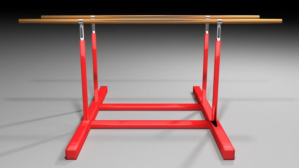 Gymnastics Equipment Parallel Bars 3D Model by Xtreme Studio