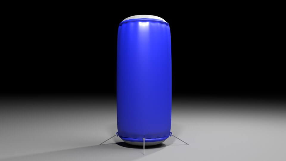Inflatable Paintball Bunker Giant Can 3D Model by Xtreme Studio