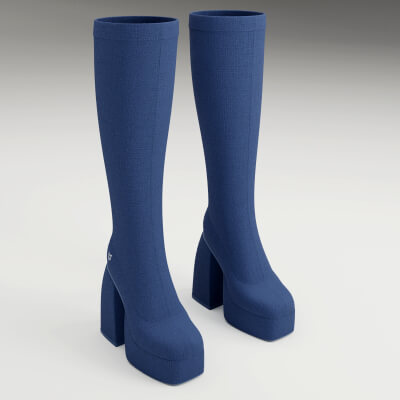 Naked Wolfe Cloth Boots - 3D Model by YanaDesVal
