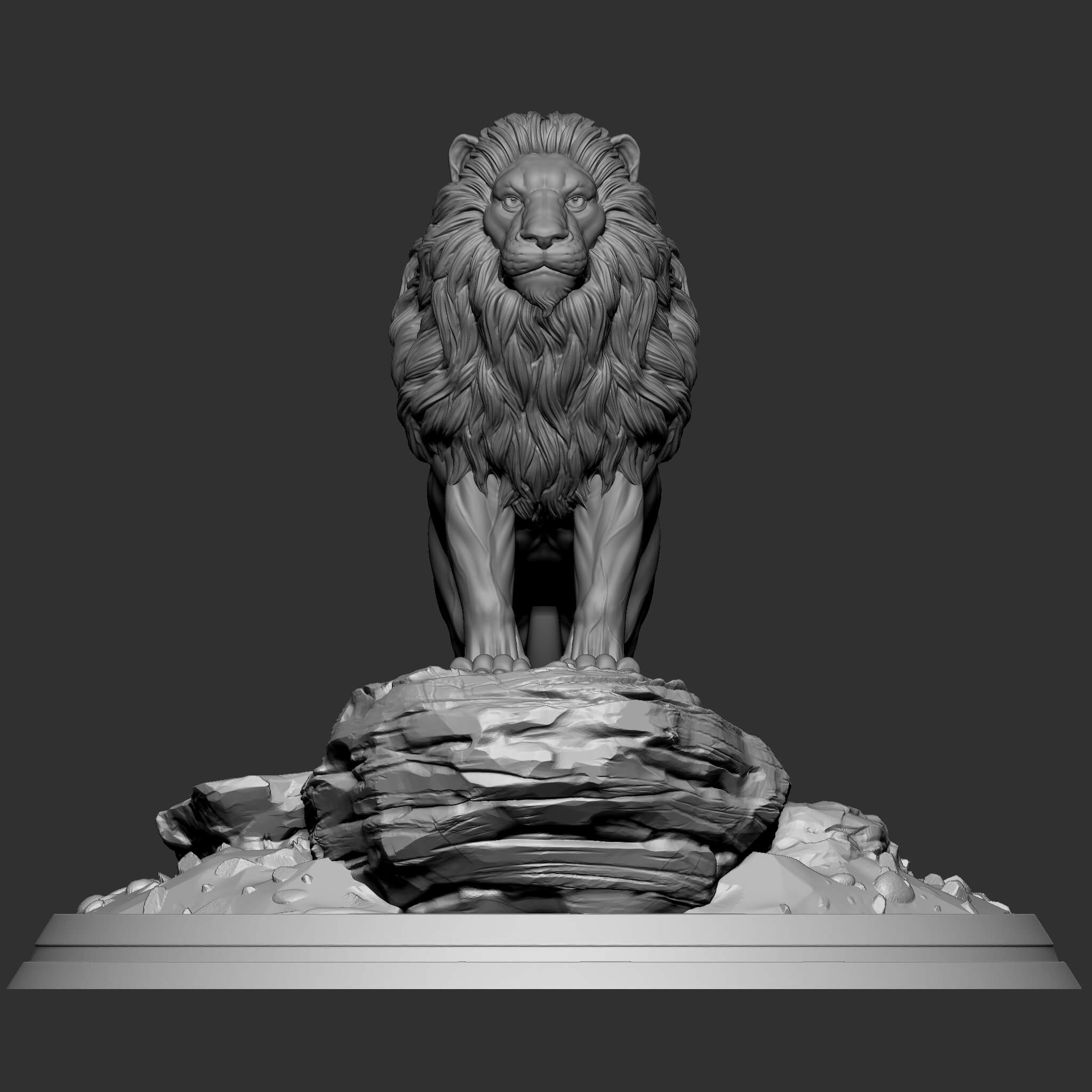 Lion 3D Print Model by ydstudio96