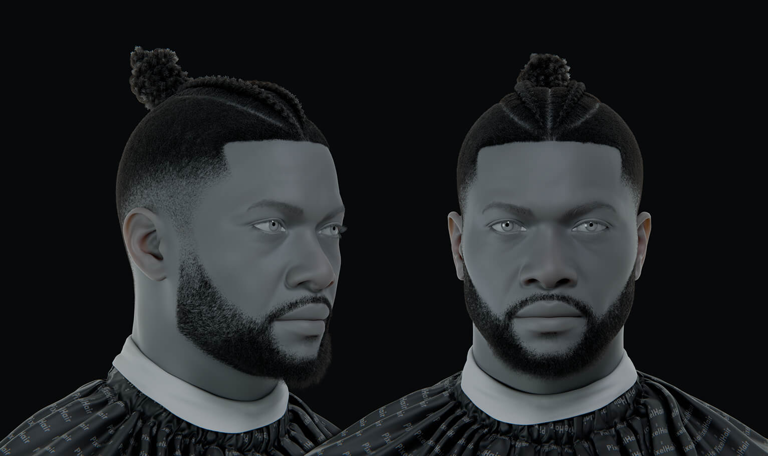 Pixelhair Blender and Unreal Hairstyle - Braids 011 3D Model by Yelzkizi