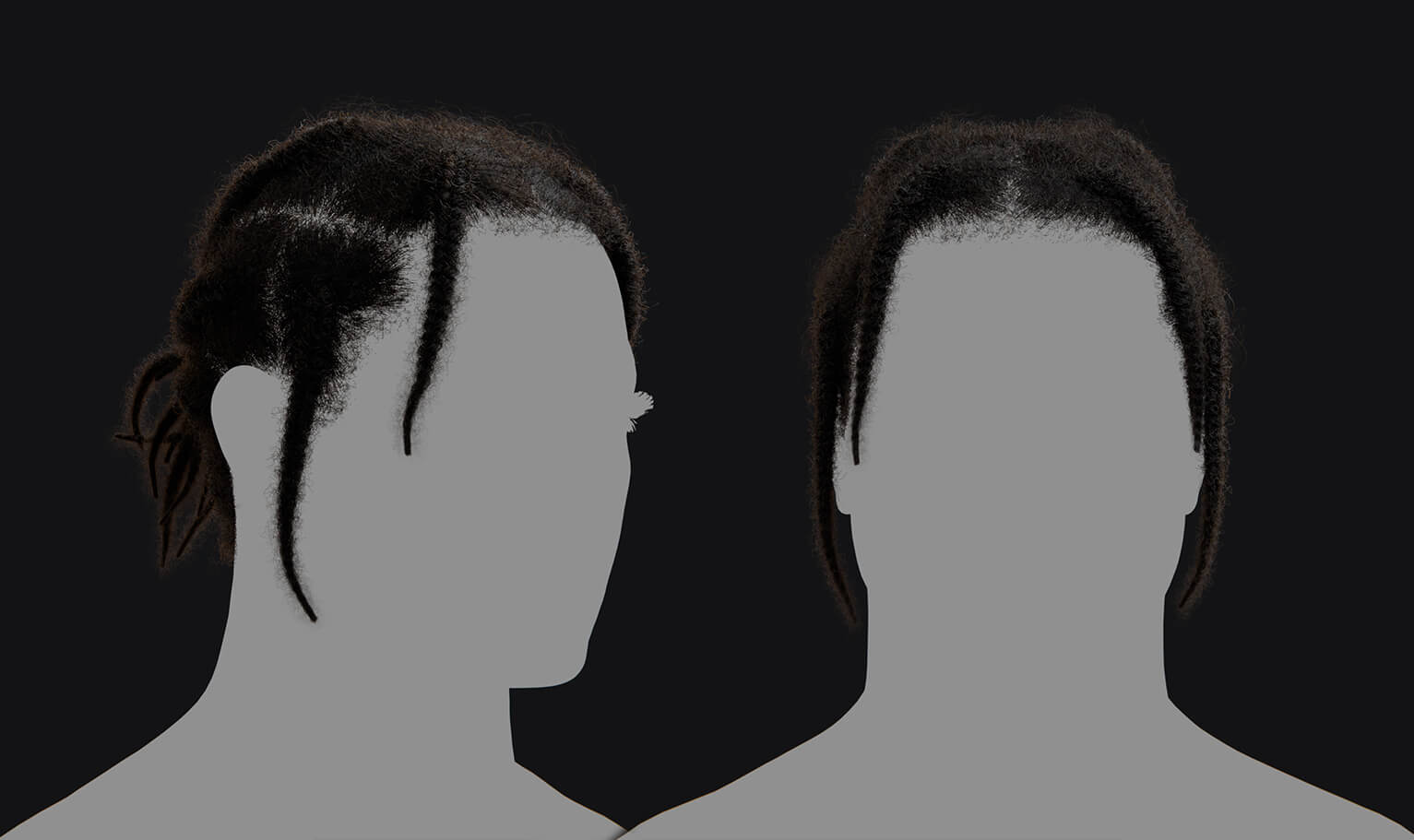 Pixelhair Hairstyle - Braids 004 3D Model by Yelzkizi