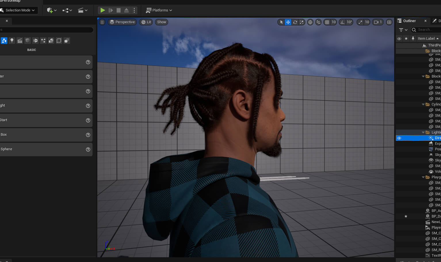 Pixelhair Hairstyle - Braids 004 3D Model by Yelzkizi