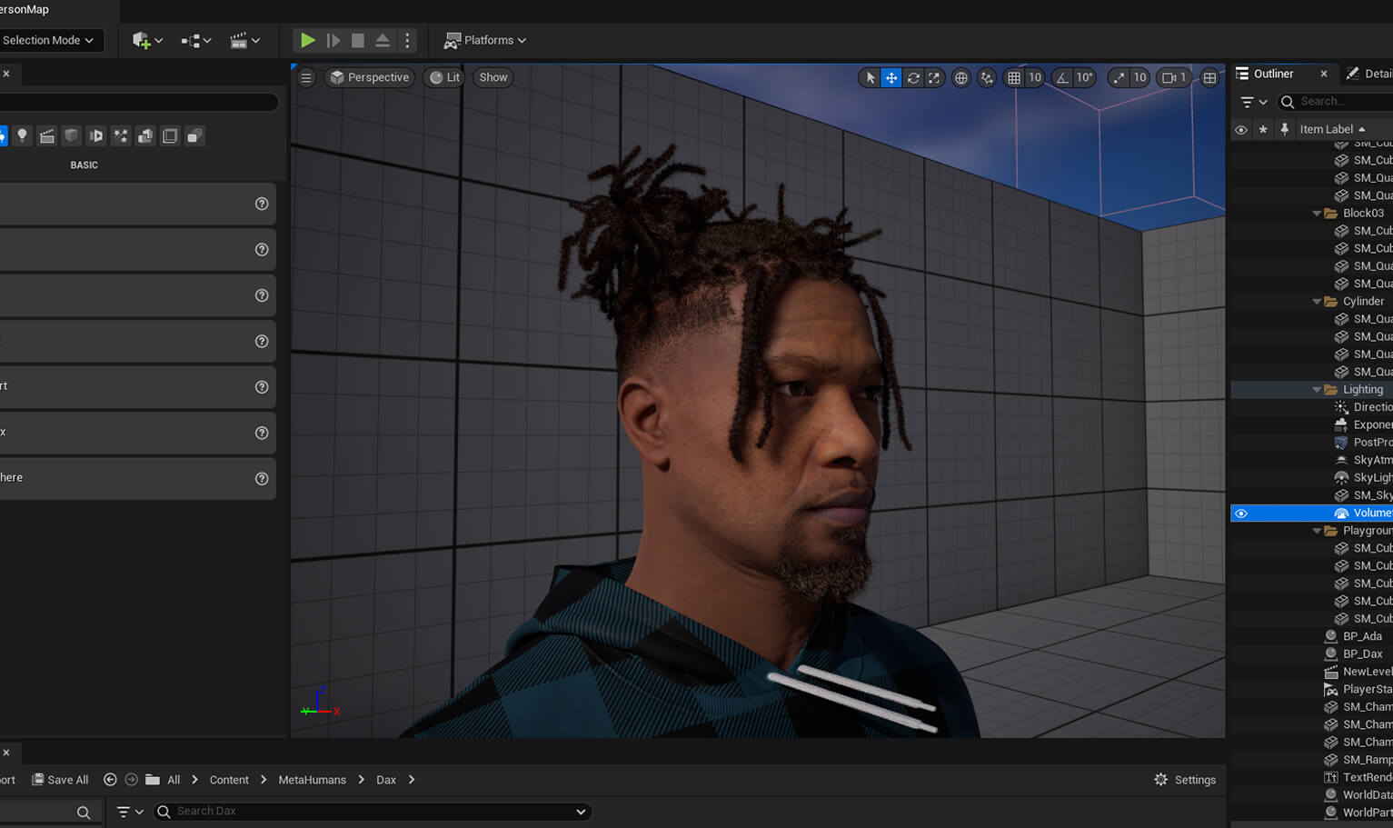 Pixelhair Hairstyle - Dreads Fade 010 3D Model by Yelzkizi