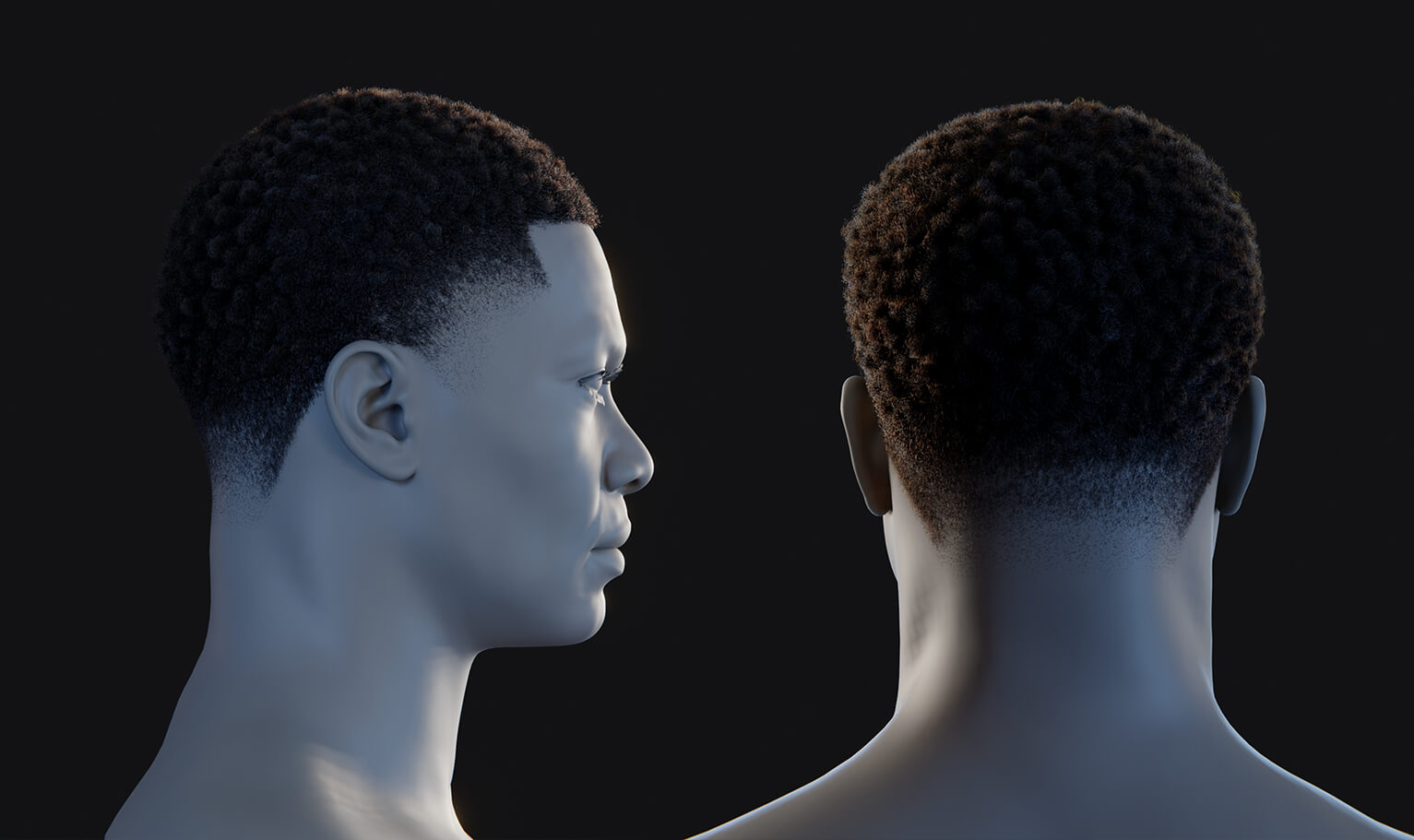 Pixelhair Hairstyle - Fade 003 3D Model by Yelzkizi