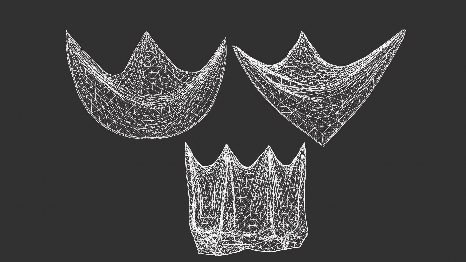 Fishing Net Intact and Damaged 3D Model by yndelmund