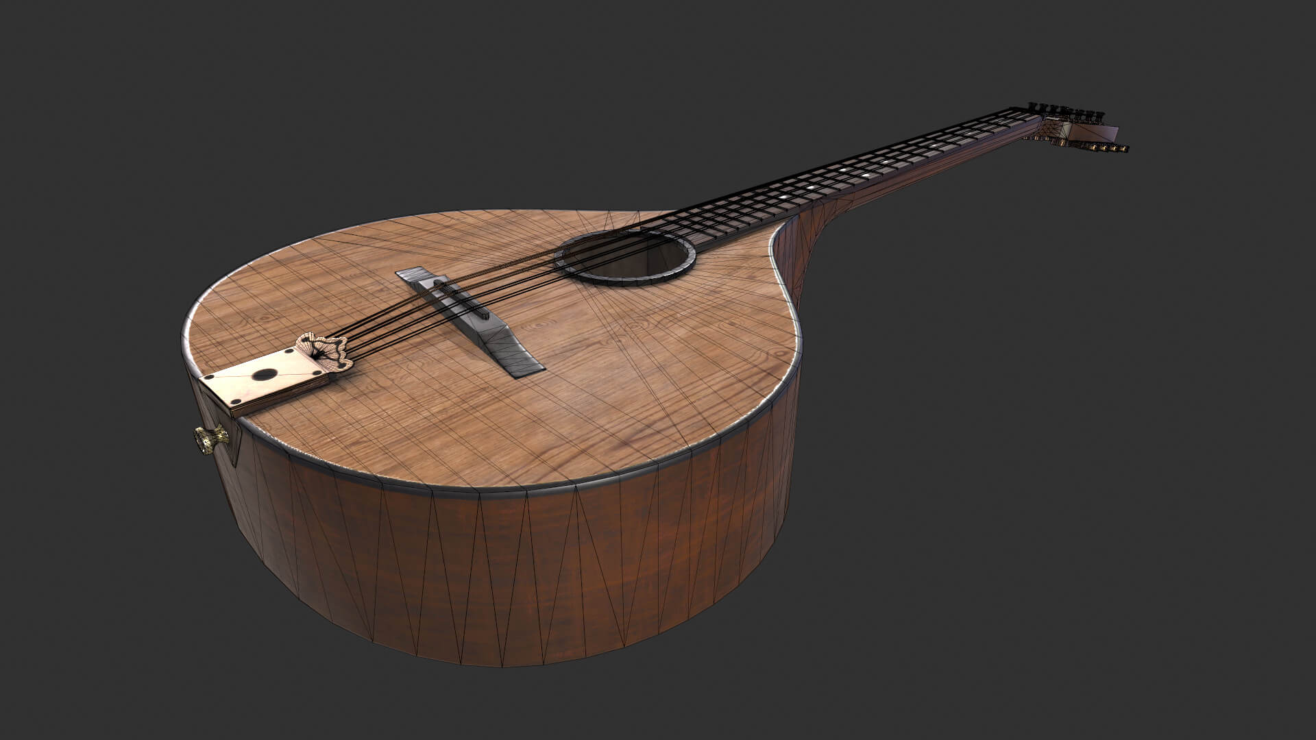 Irish Bouzouki 3D Model by yndelmund