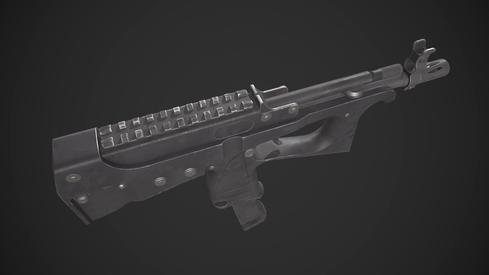 Pp 2000 Submachine Gun 3D Model by yndelmund