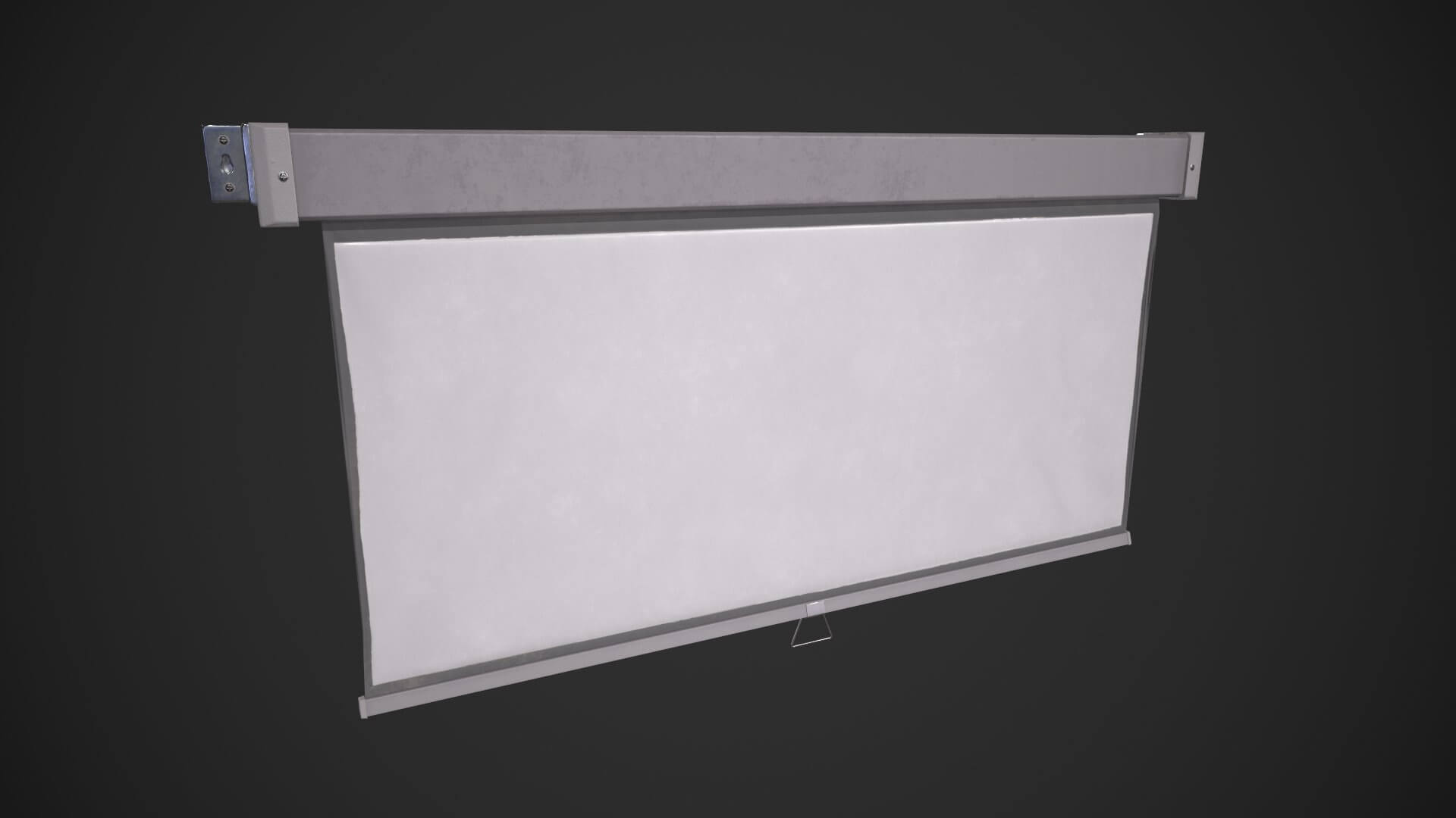 Projector Screen 3D Model by yndelmund