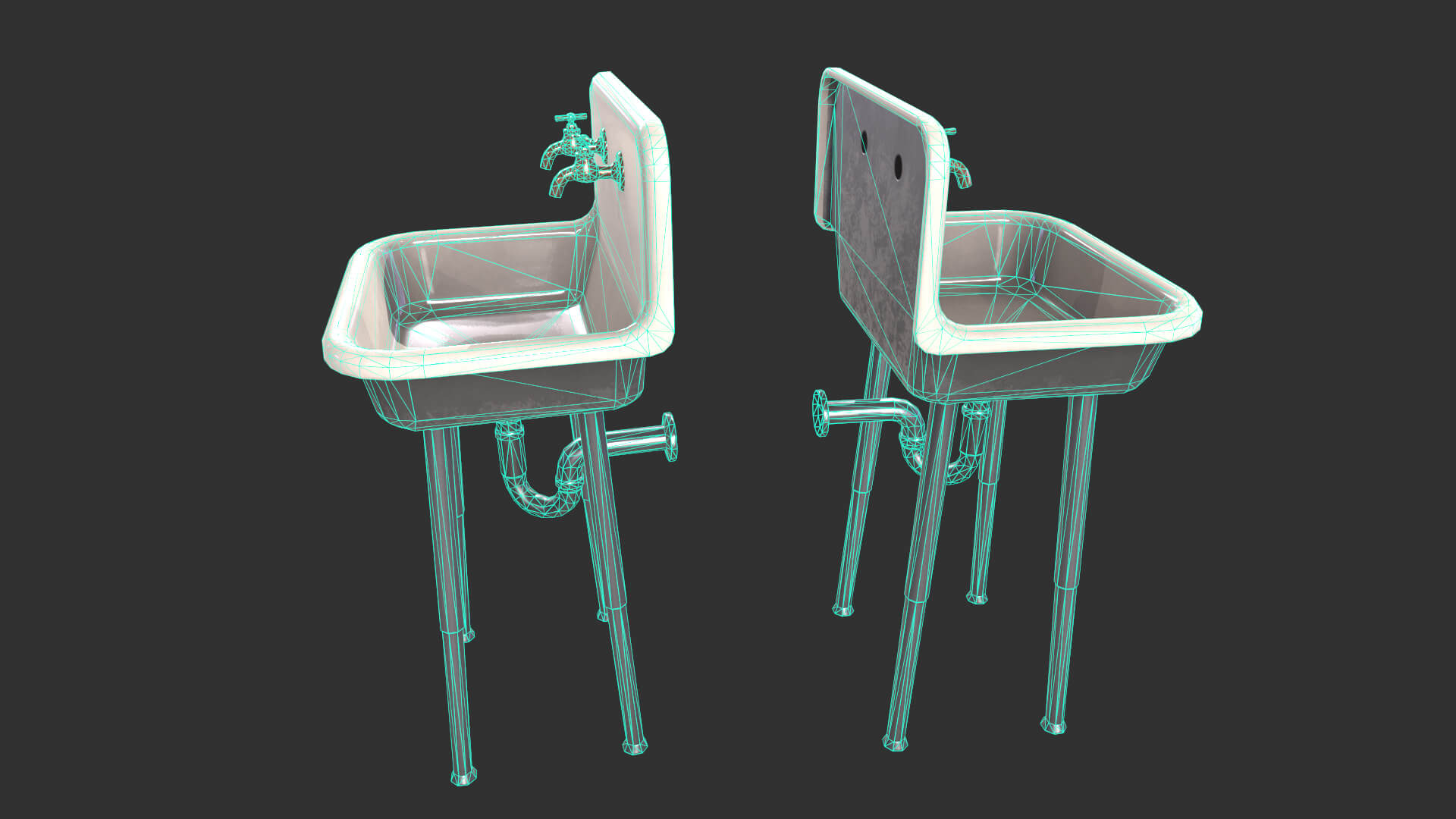 Vintage Sink - 3D Model by yn-delmund