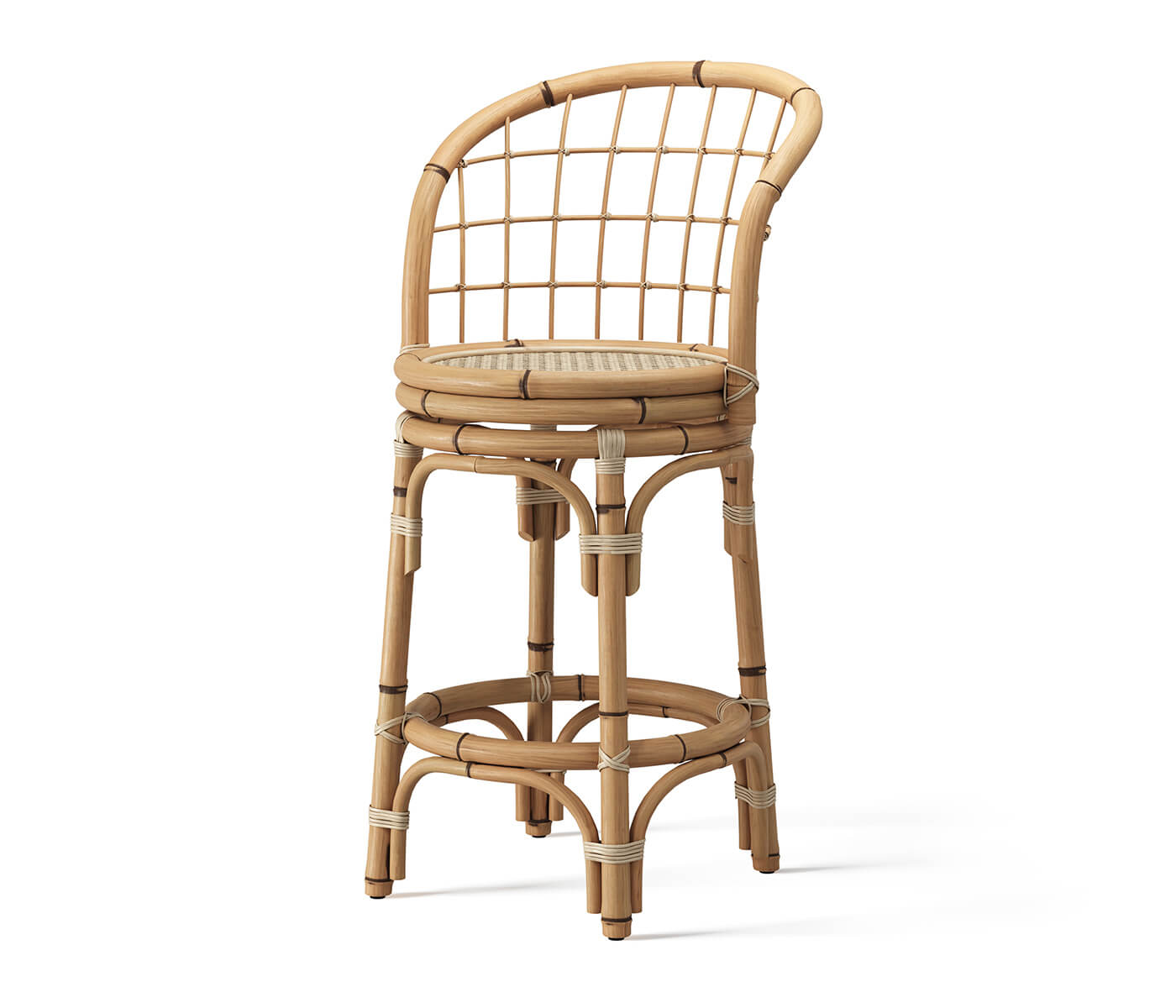 Tropical Counter Height Stool With Swivel Seat 3D Model by Yousee_Studio