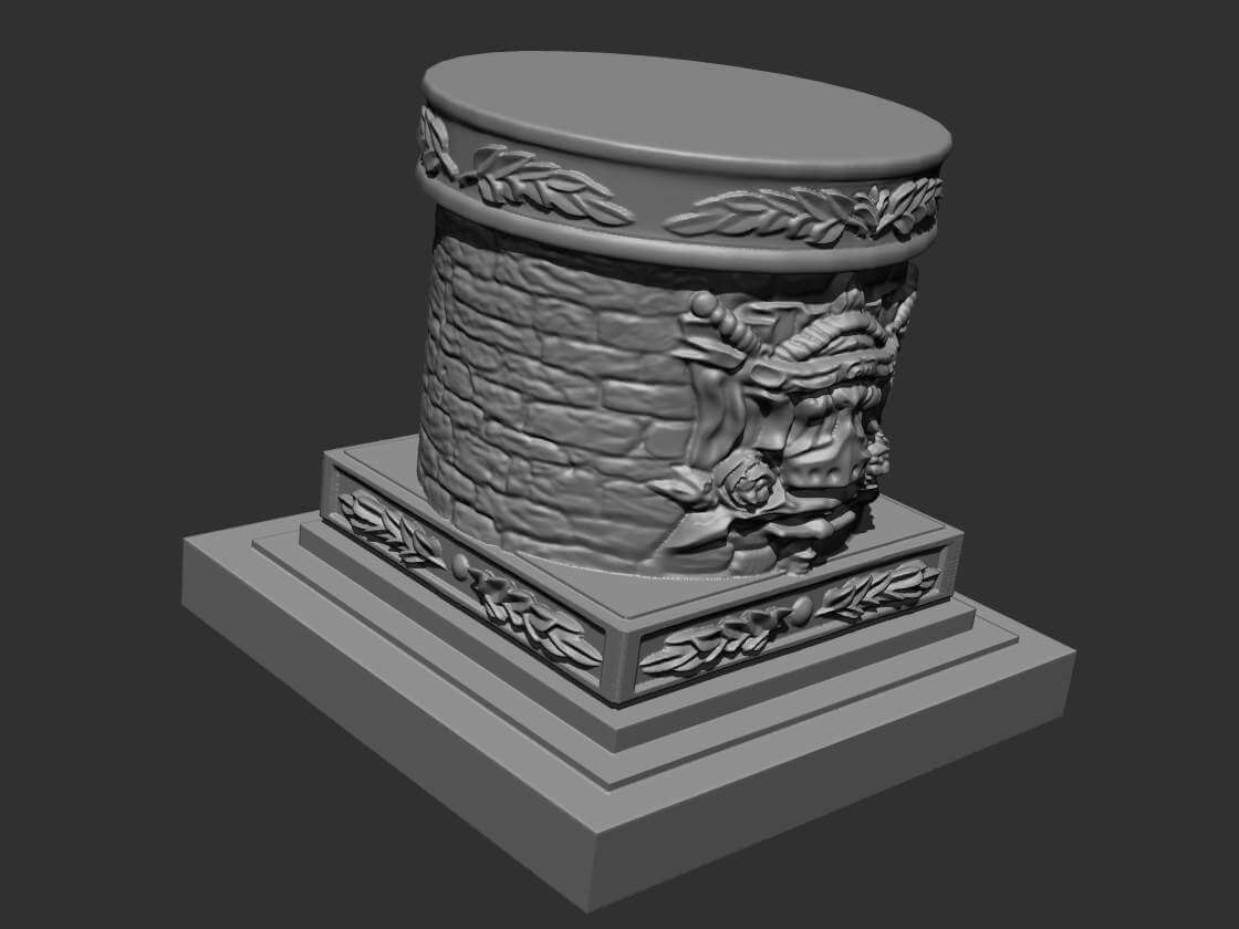Pedestal Free 3D Model by Yurgen Drob