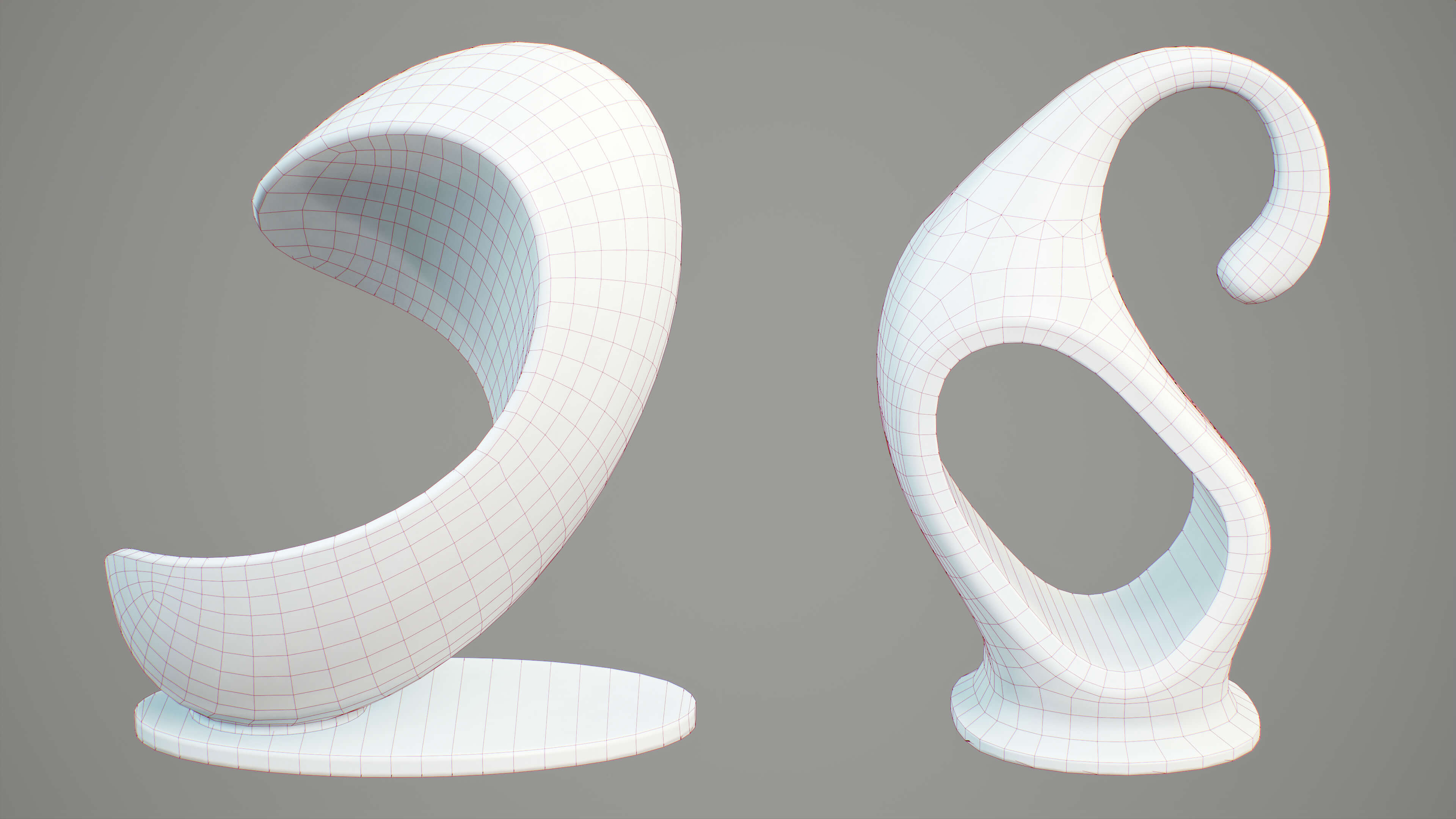 Abstract 3d Statues Rfa Abstract Statues PBR - 3D Model by YuriBarinov