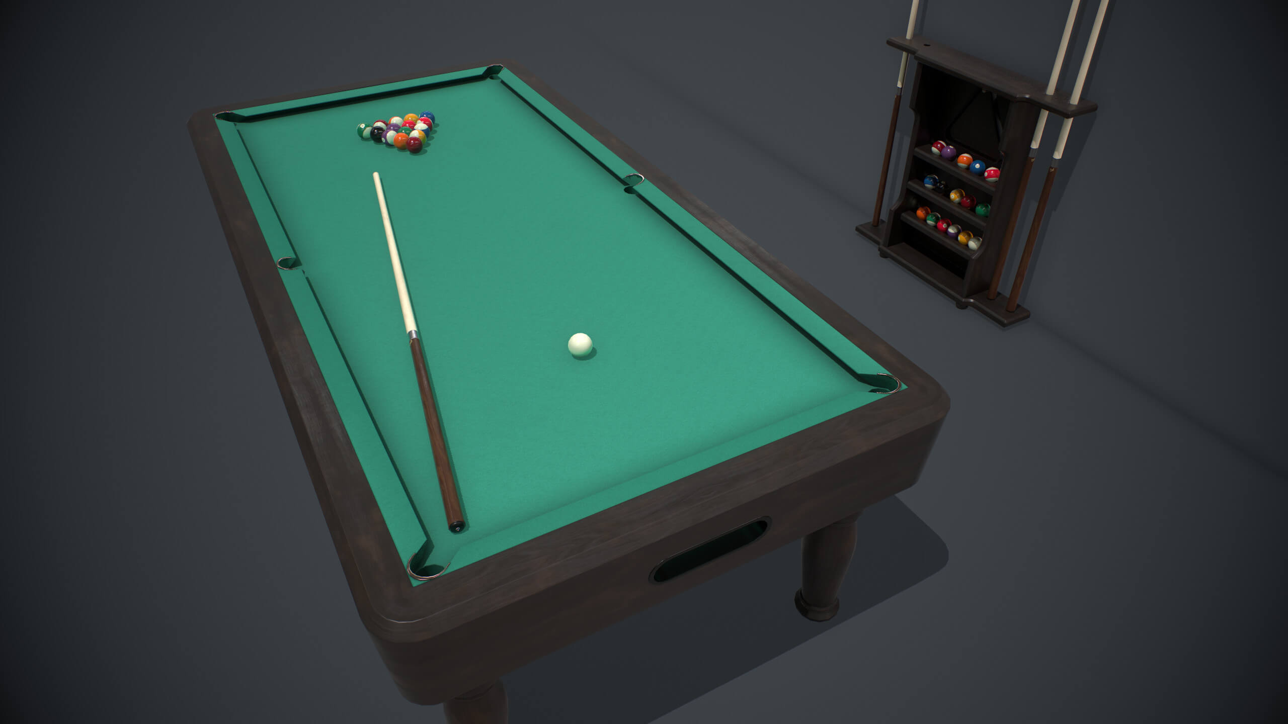 Billiard Table 9Ft 3D Model by YuriBarinov
