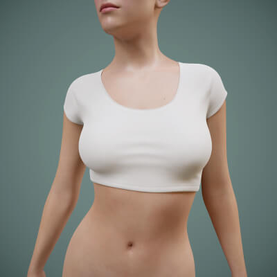 Cropped T-Shirt for Genesis 9 by YuriBarinov