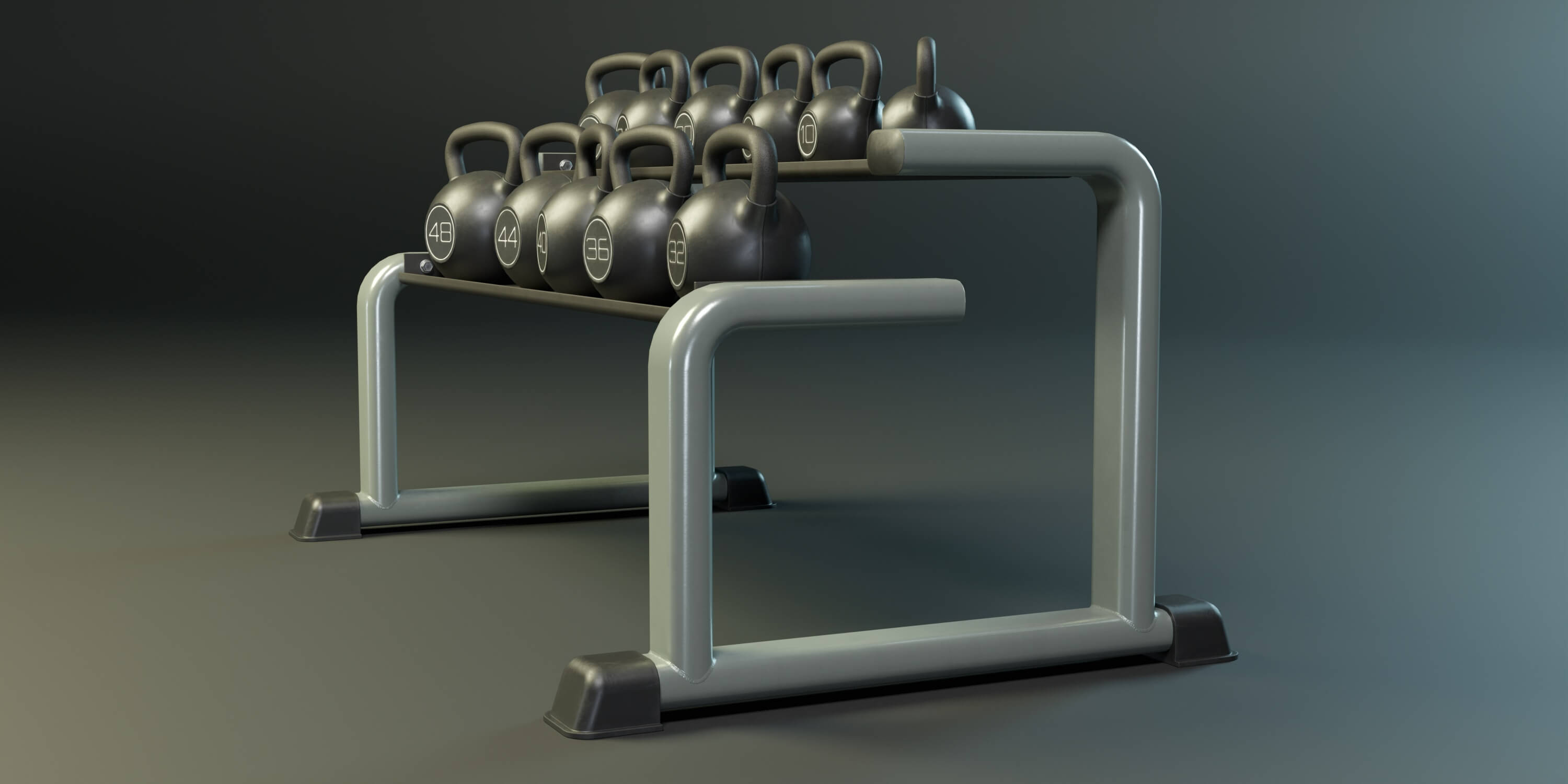 Kettlebell Rack PBR - 3D Model by YuriBarinov