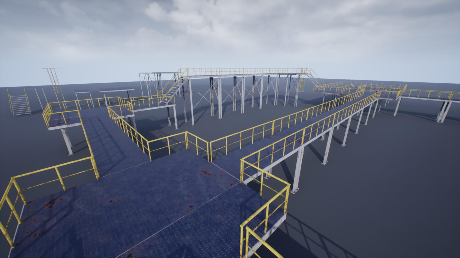 Modular Industrial Platform - 3D Model by YuriBarinov