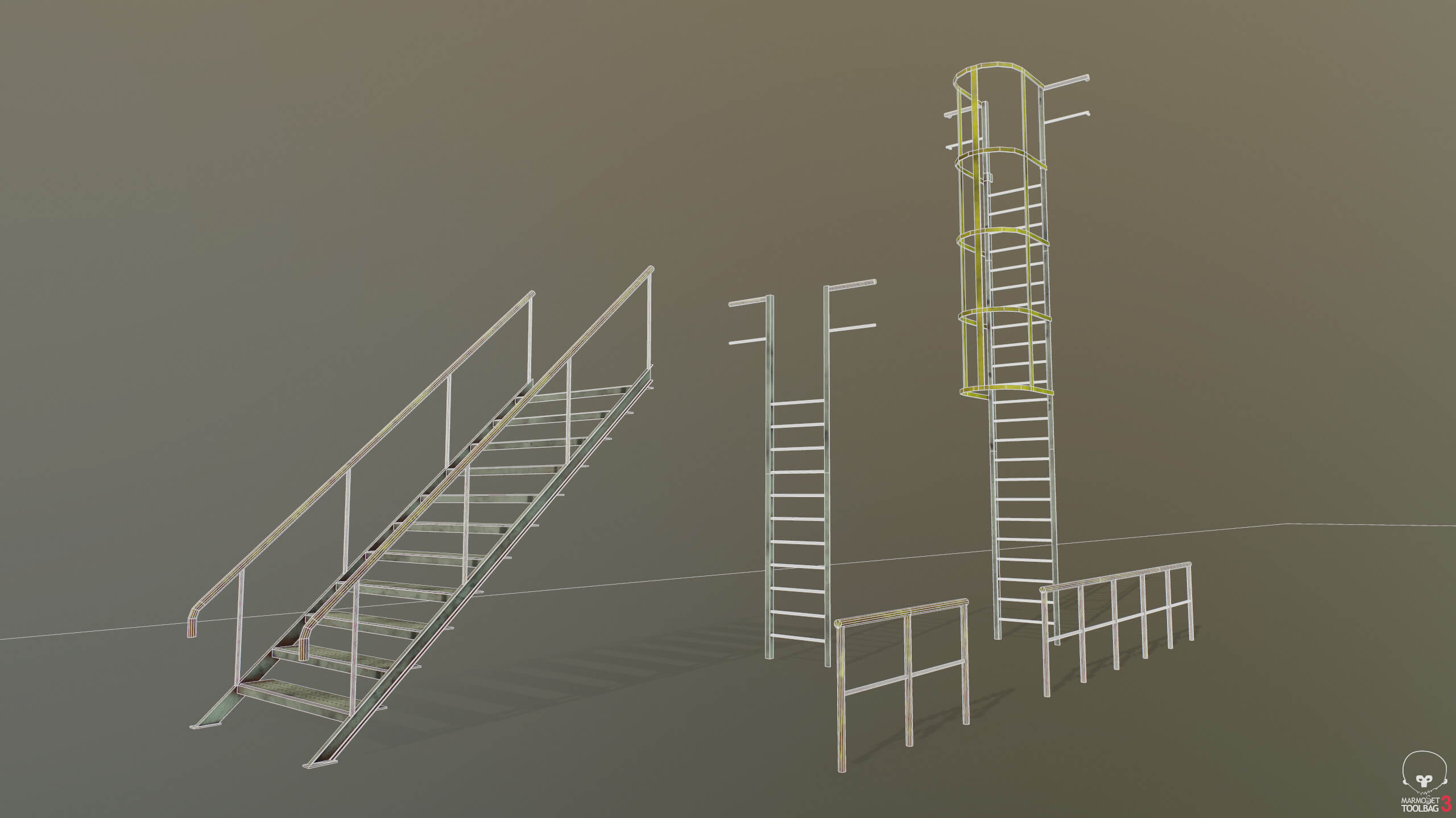 Modular Industrial Platform - 3D Model by YuriBarinov