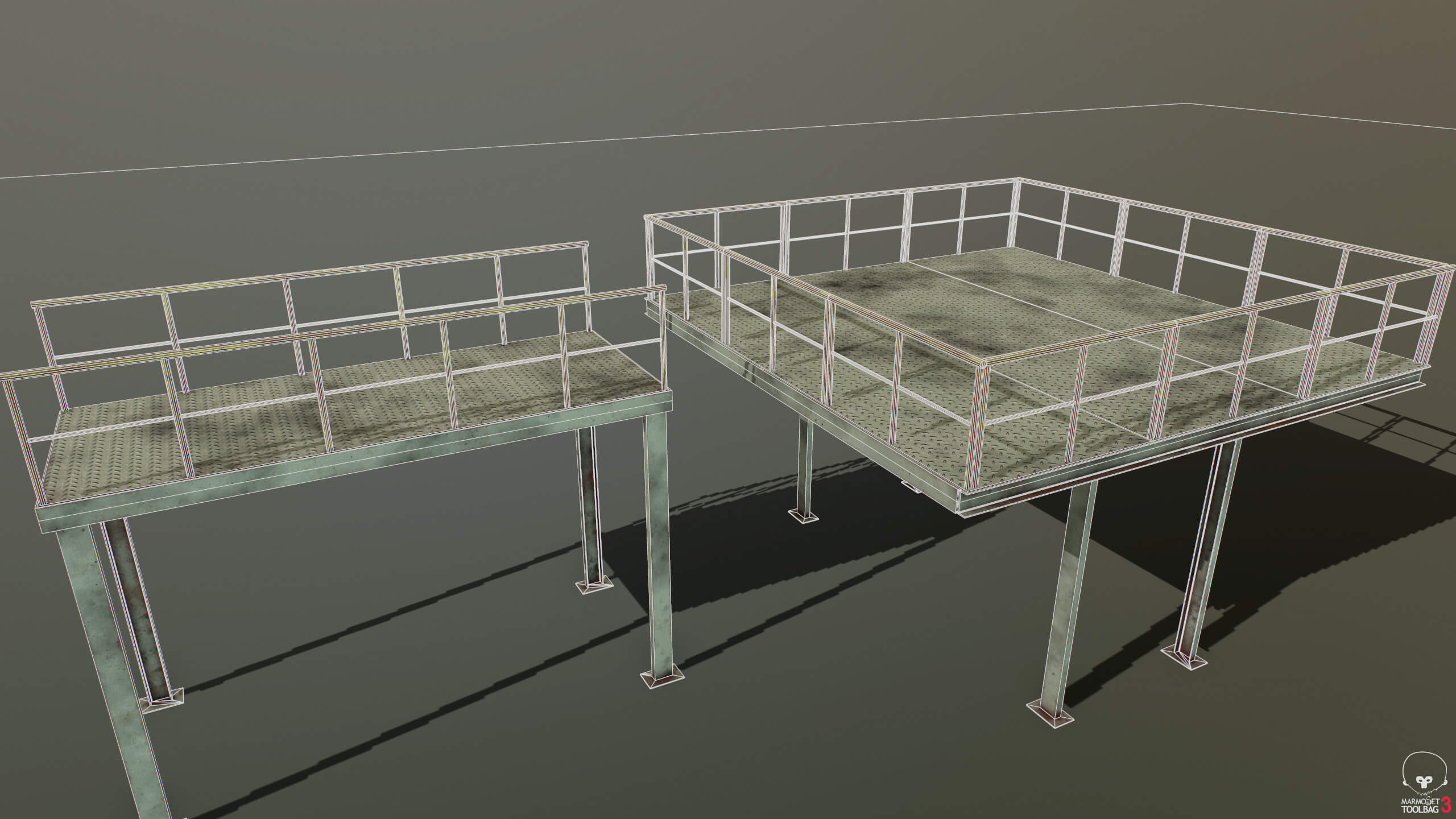 Modular Industrial Platform - 3D Model by YuriBarinov