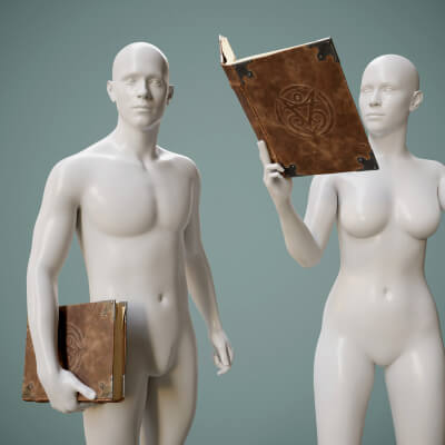 Sacrificial Ritual Book Prop with Poses G9 by YuriBarinov