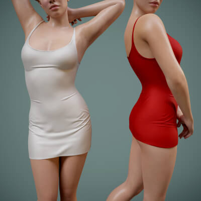 Short Dress 2V for Genesis 9 by YuriBarinov