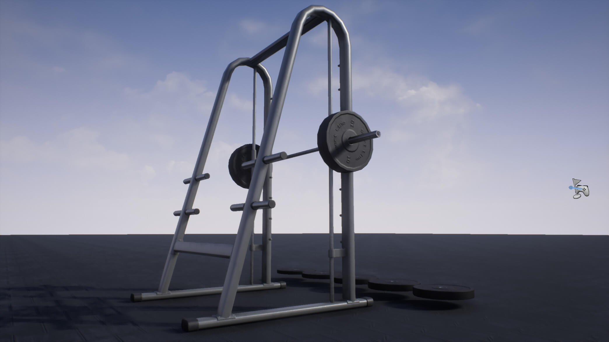 Smith Machine PBR Game Ready - 3D Model by YuriBarinov