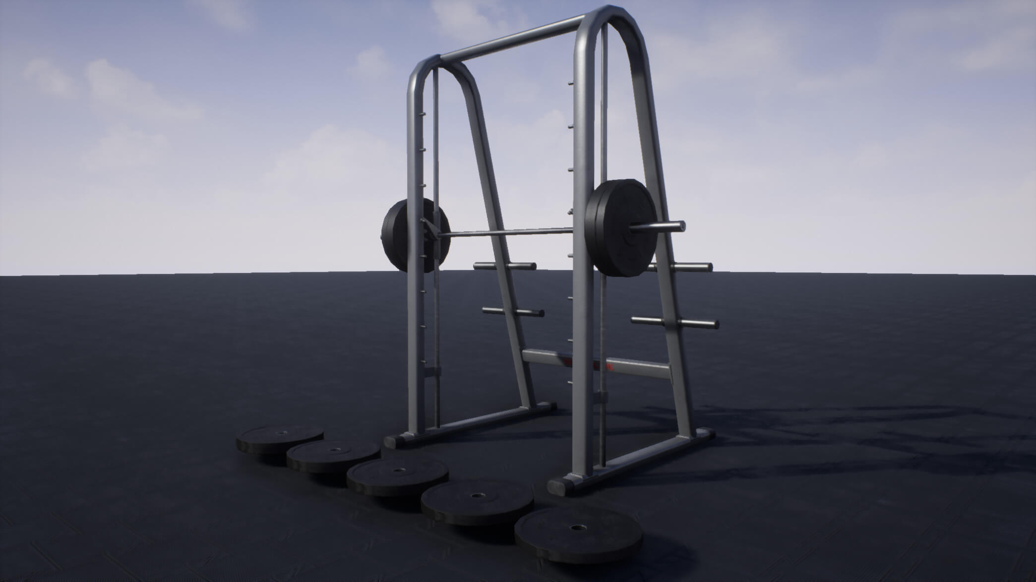 Smith Machine PBR Game Ready - 3D Model by YuriBarinov