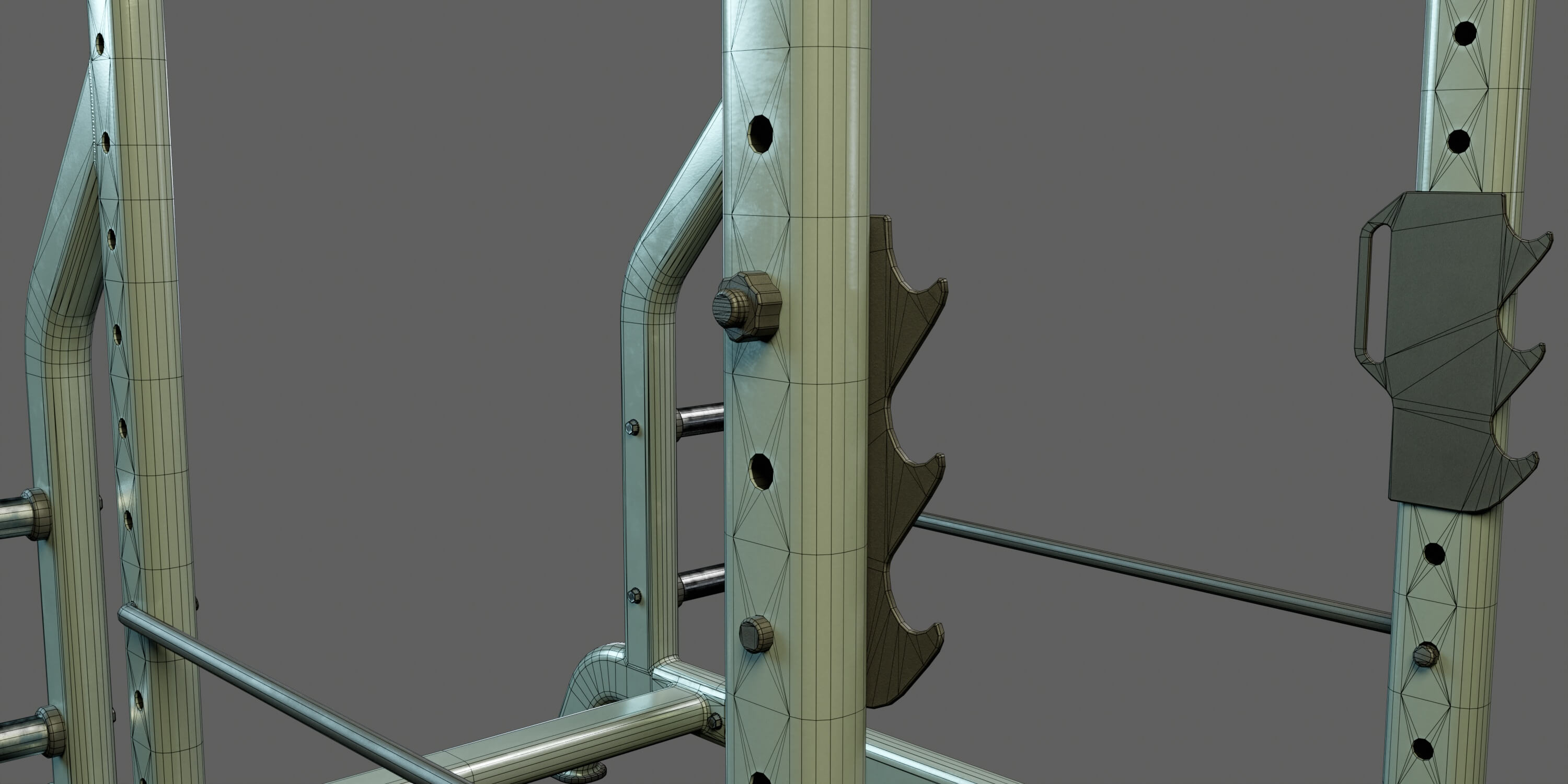 Squat Rack PBR - 3D Model by YuriBarinov