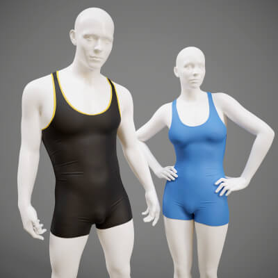 Wrestling Overalls for Genesis 9 by YuriBarinov