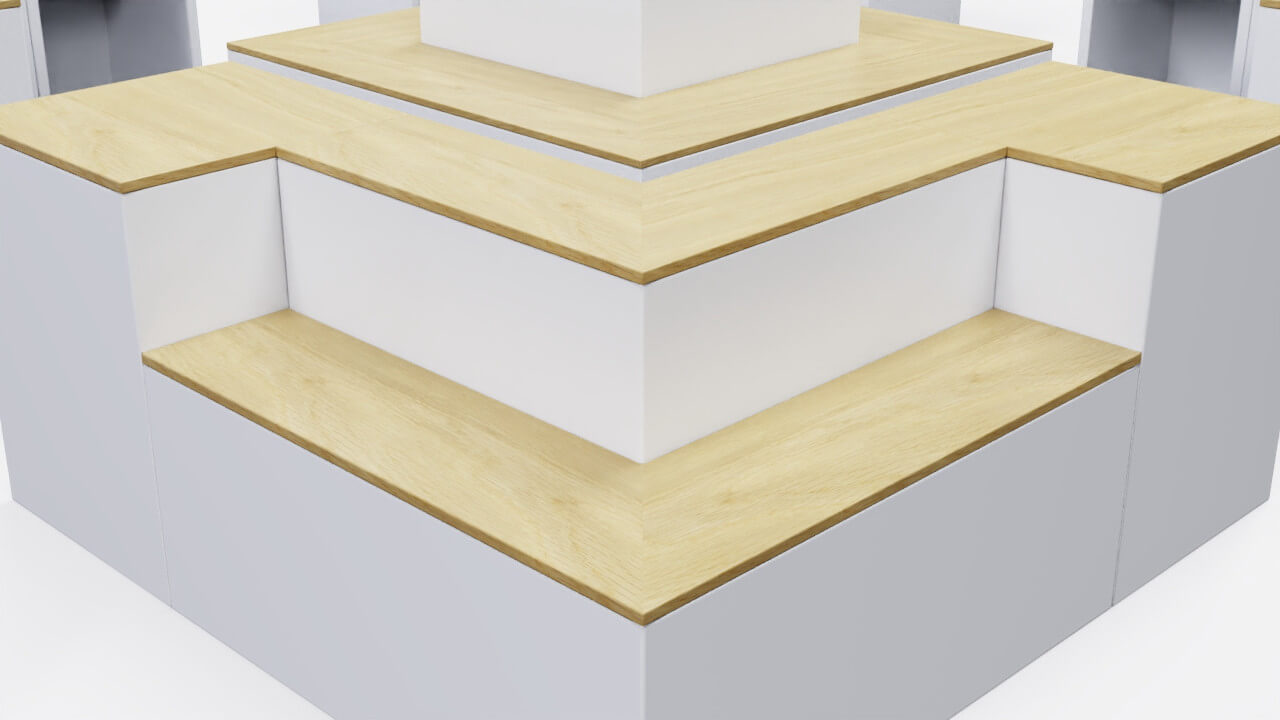 Product Display Booth 3D Model by yurry