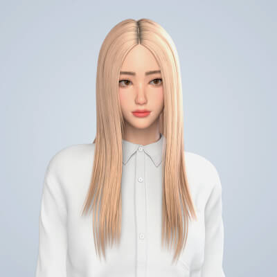 YYX Celia & Sleek Center Part Long Hair Bundle for Genesis 9