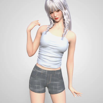 YYX Urban Fit Denim Shorts for Genesis 9