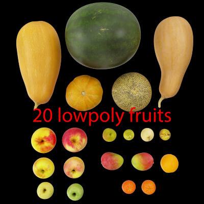 File Revit Fruit Fruit Collection PBR - 3D Model by Zahaoha