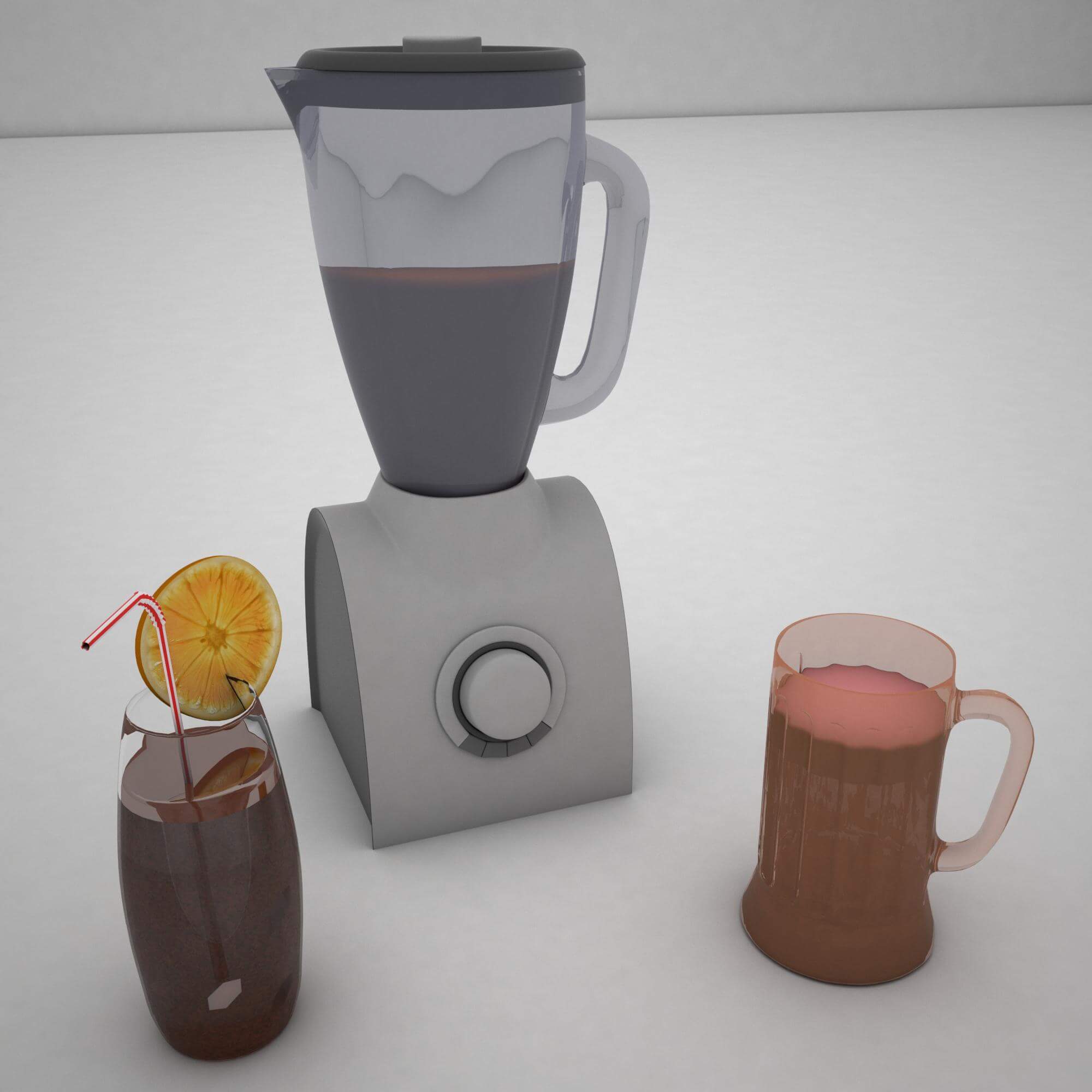 Fruit Blender 3D Model by Zakaria art work