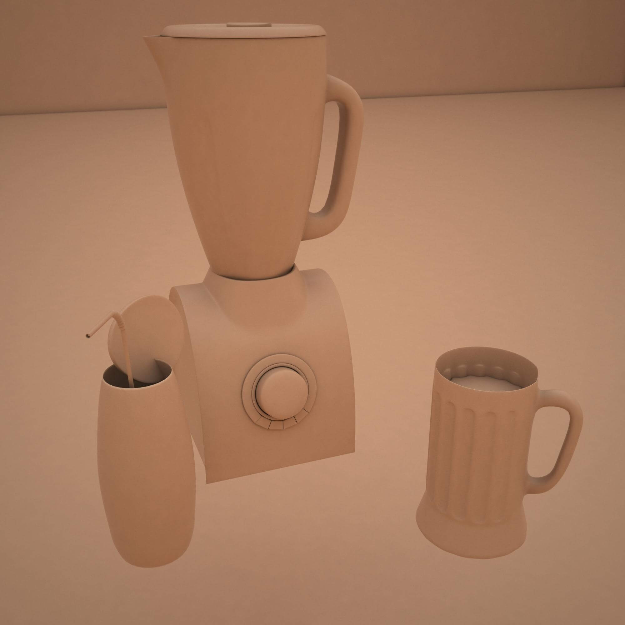 Fruit Blender 3D Model by Zakaria art work