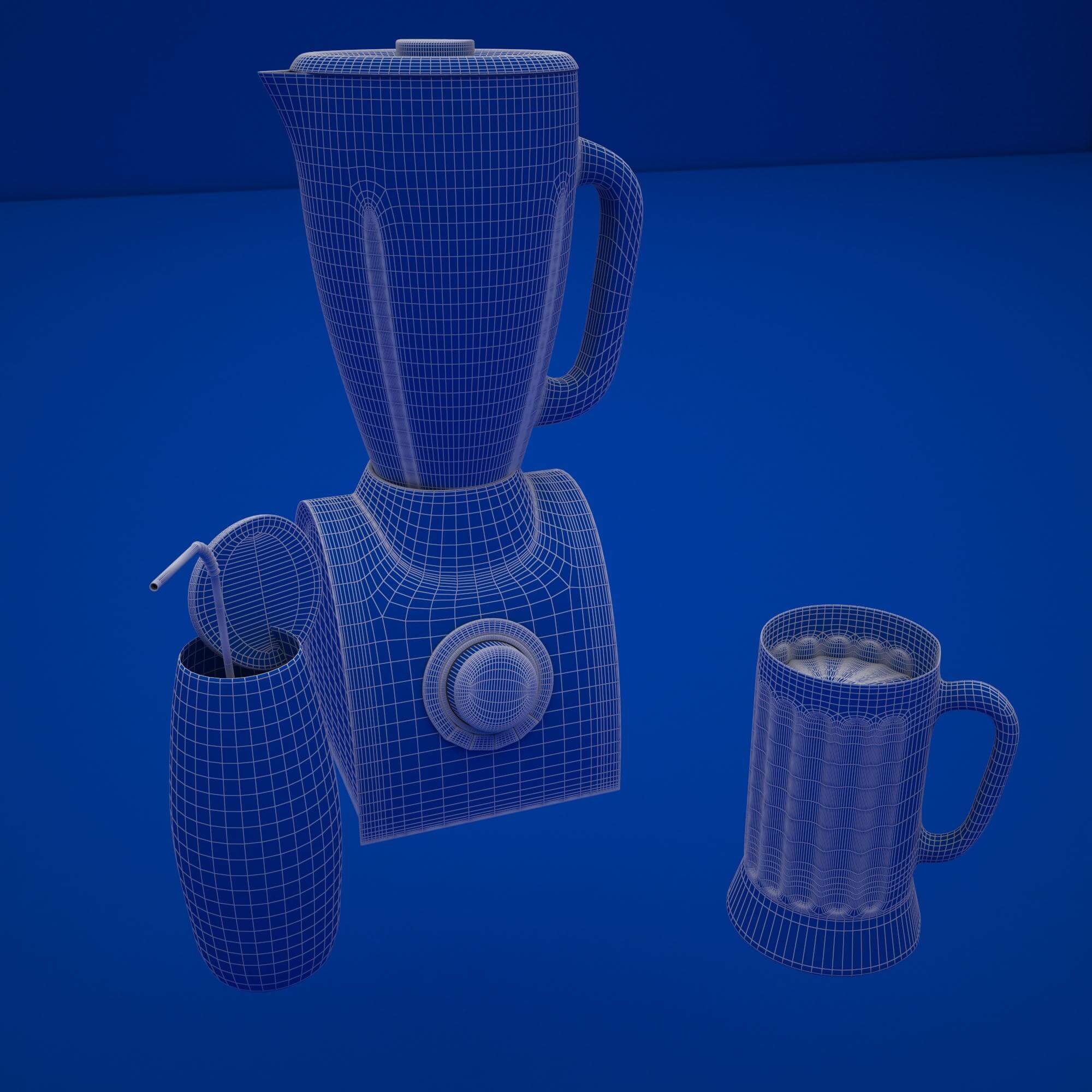 Fruit Blender 3D Model by Zakaria art work