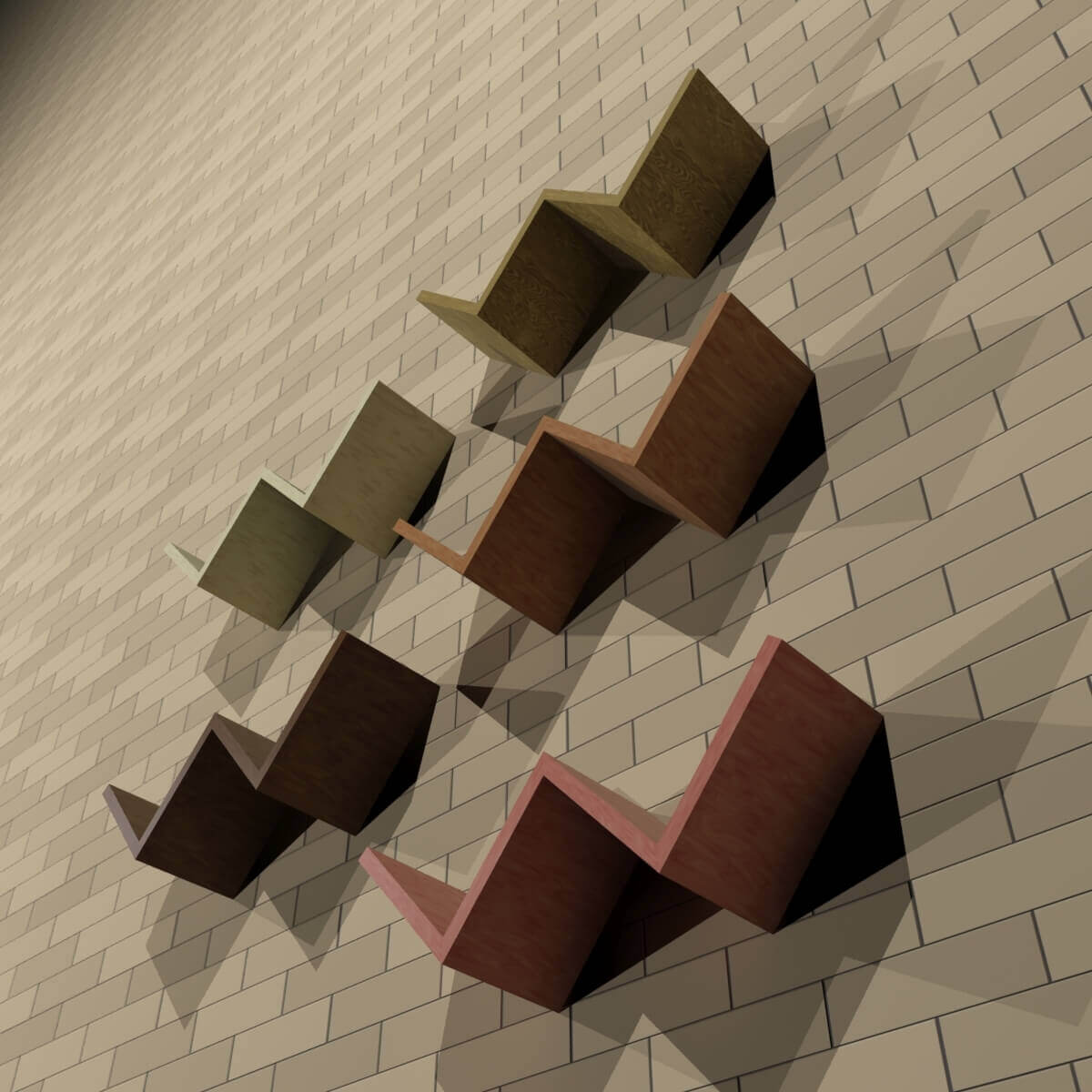 Wall Shelves 3D Model by Zakaria art work