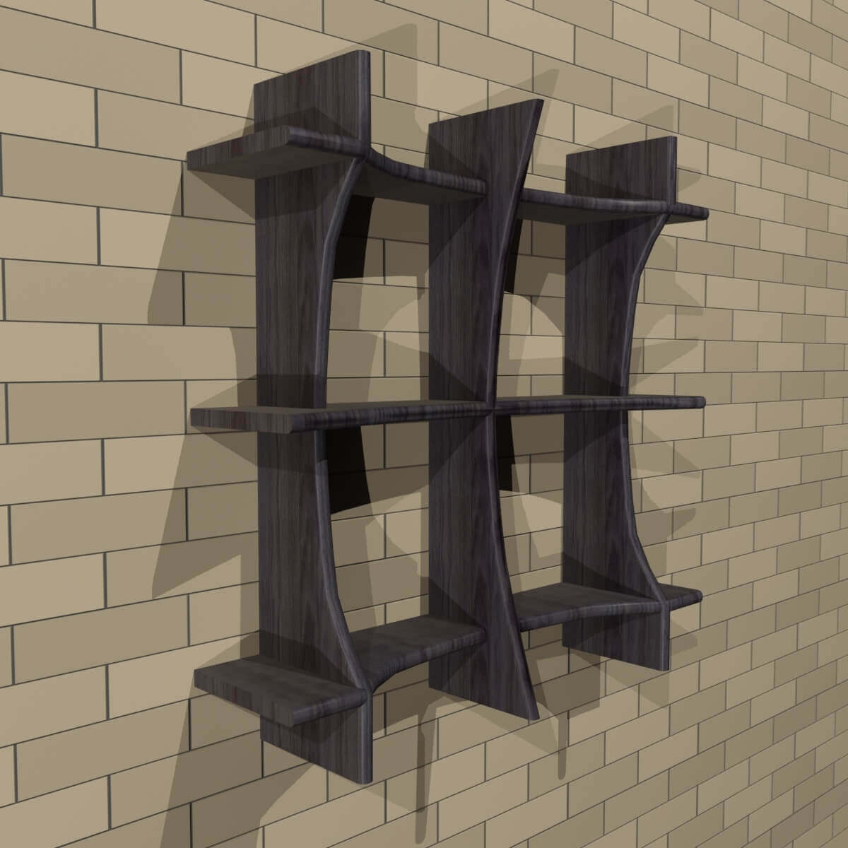Wall Shelves 3D Model by Zakaria art work