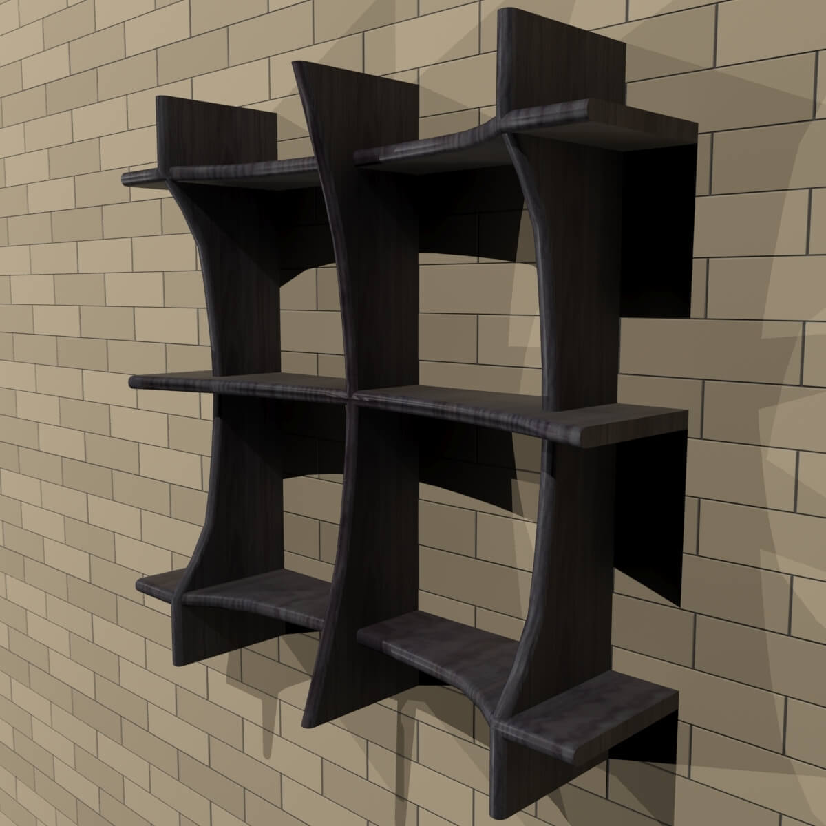 Wall Shelves 3D Model by Zakaria art work