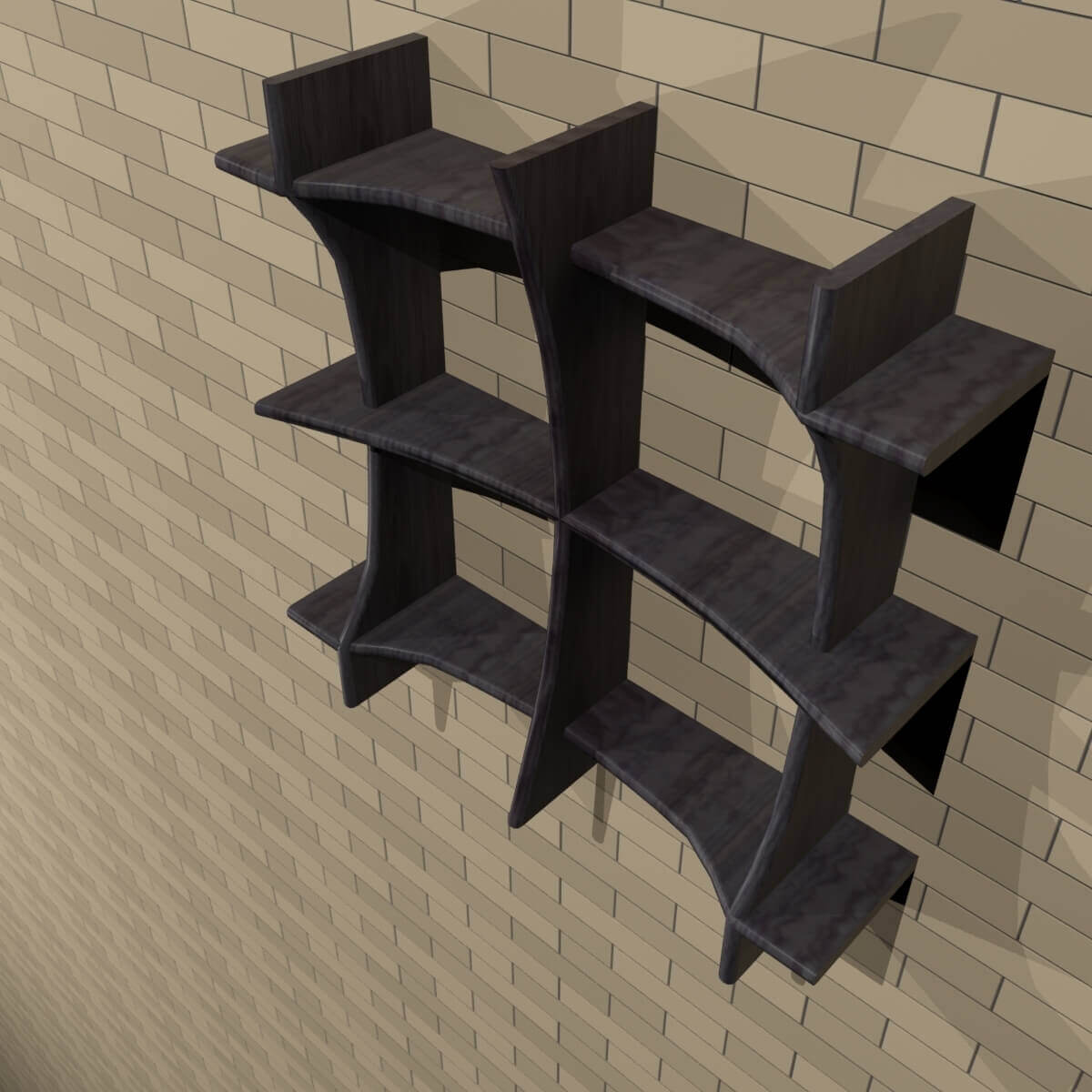Wall Shelves 3D Model by Zakaria art work