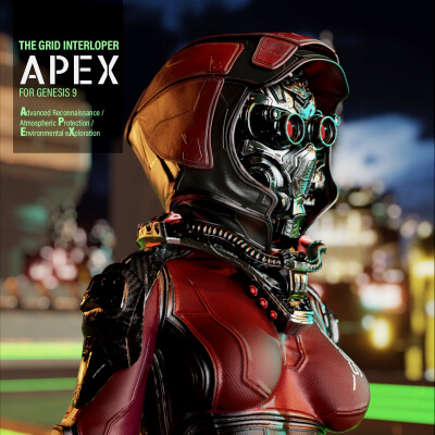 APEX Gear The Grid Interloper - SciFi - Cyberpunk props fo